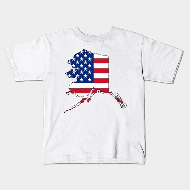 Alaska USA Kids T-Shirt by somekindofguru